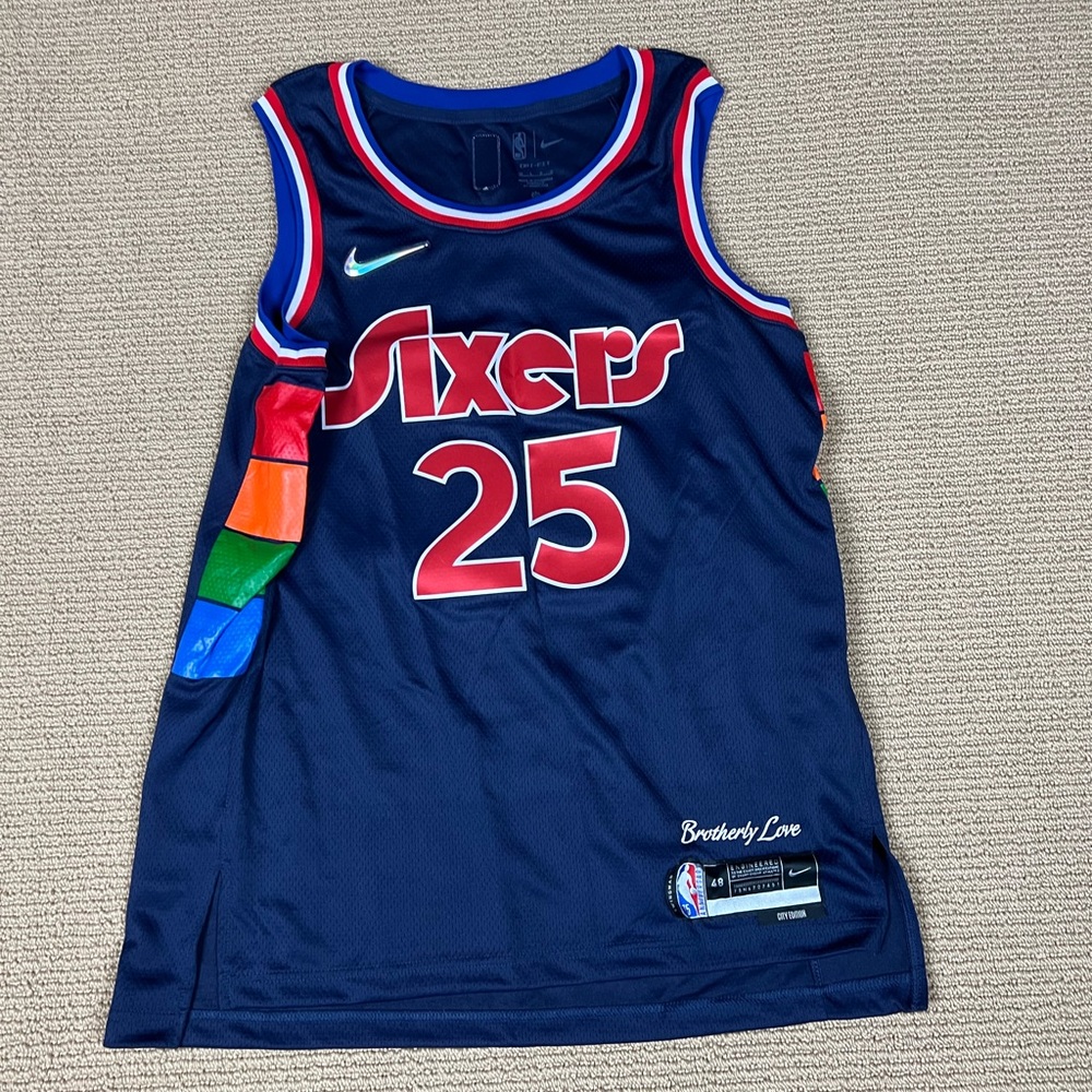 NIKE Philadelphia 76ers City Edition Dri-fit Nba Swingman Jersey In College Navy